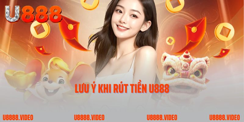 Lưu ý khi rút tiền U888